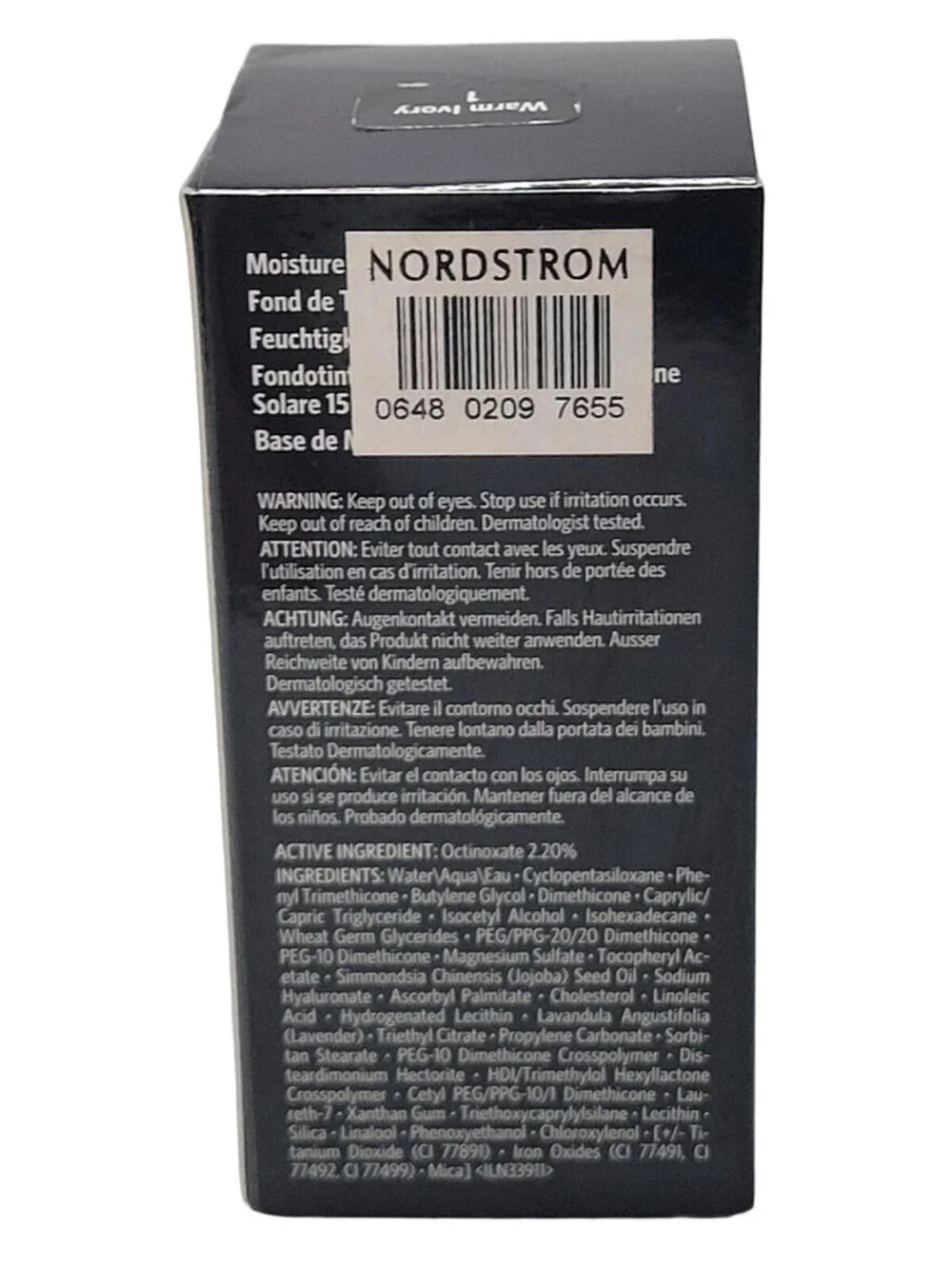 Bobbi Brown Skin Foundation SPF15 Shade W-026 WARM IVORY 1oz / 30ml New In Box